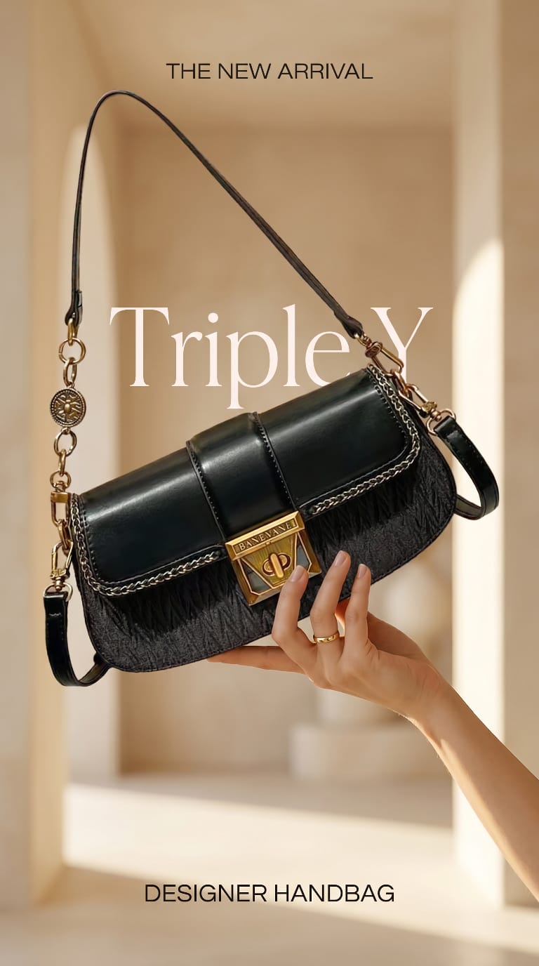 Triple Y Midi Designer Handbag