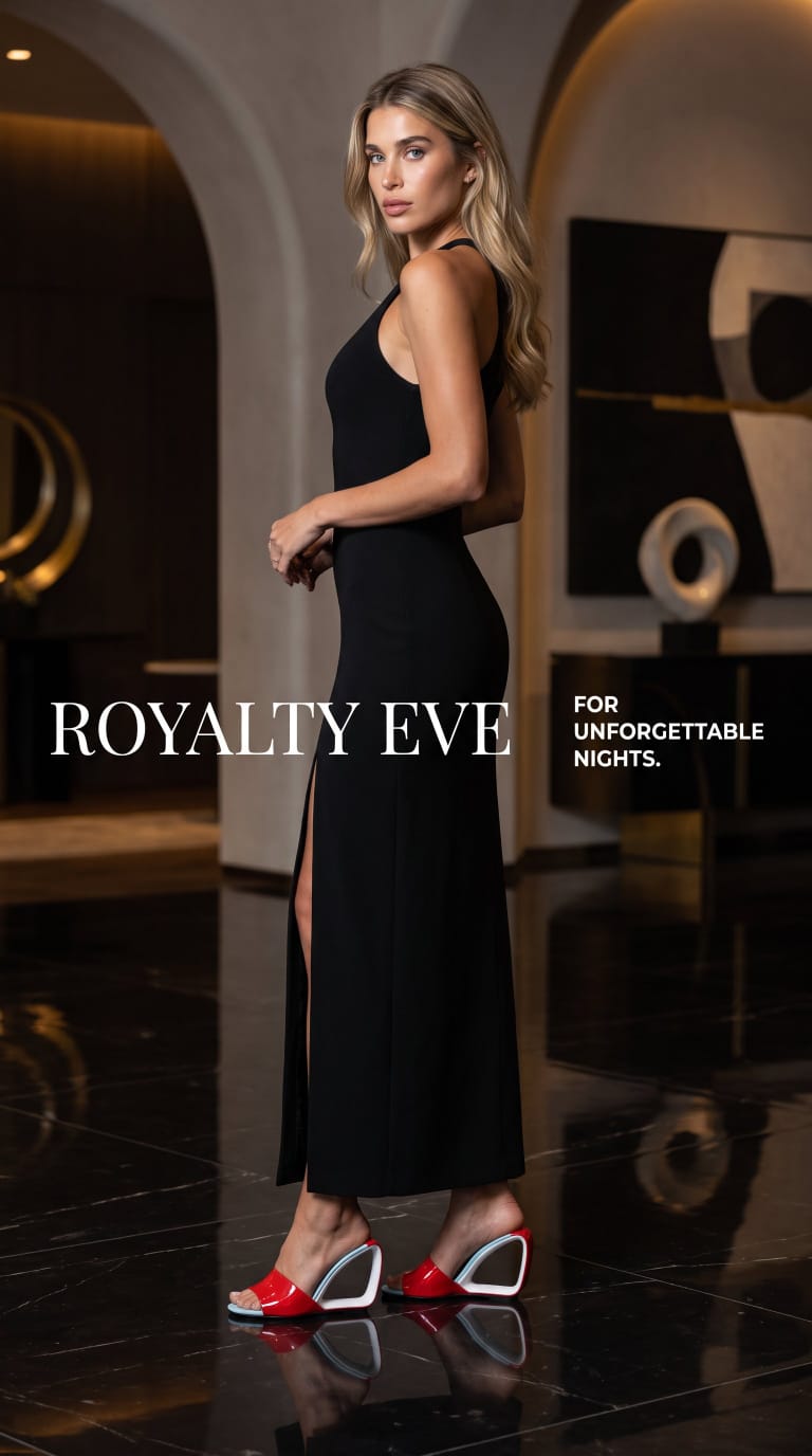Royalty Eve Unusual Heels - Red