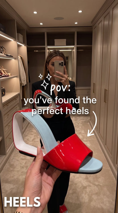 Royalty Eve Unusual Heels - Red