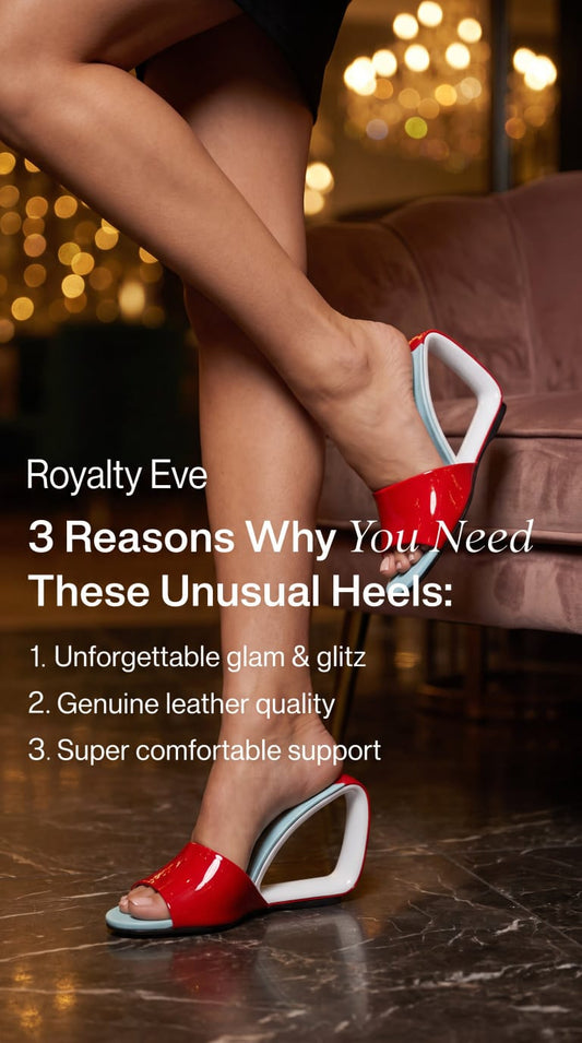 Royalty Eve Unusual Heels - Red