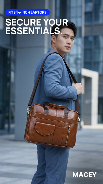 Macey  Laptop Bag (Brown)