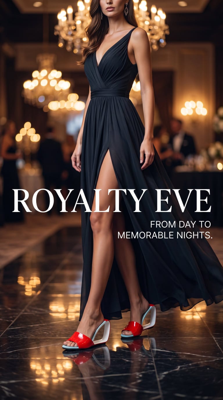 Royalty Eve Unusual Heels - Red