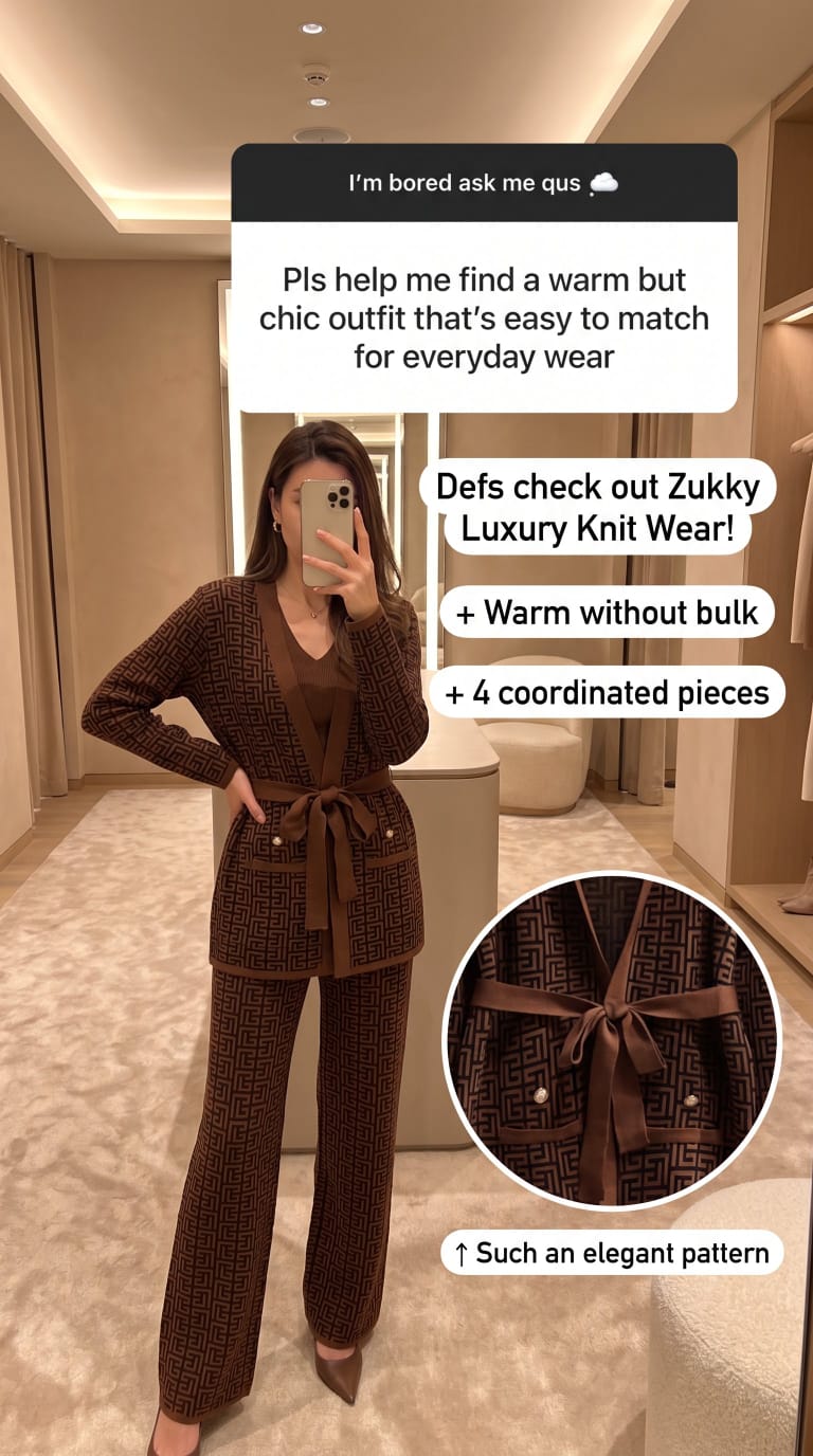 Zukky Luxury Knit Wear - 4 Piece