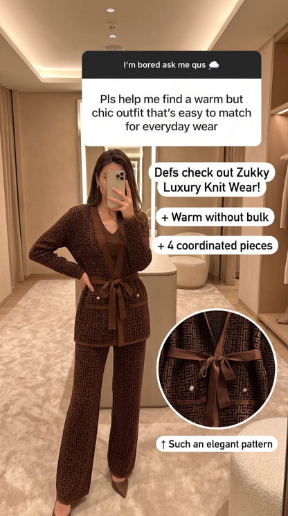 Zukky Luxury Knit Wear - 4 Piece