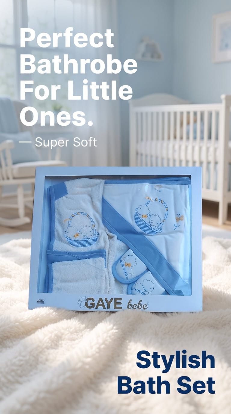 Stylish New Born Bath Set (Babies)