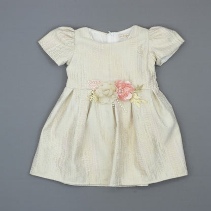 Girls Damask Floral Dress