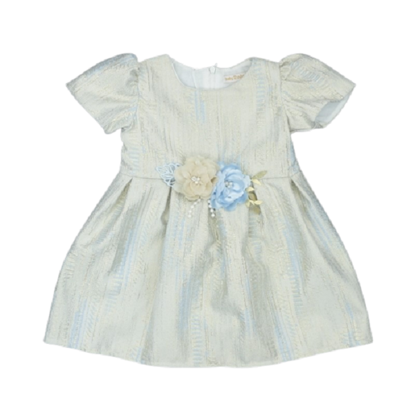 Girls Damask Floral Dress