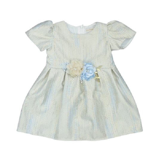 Girls Damask Floral Dress