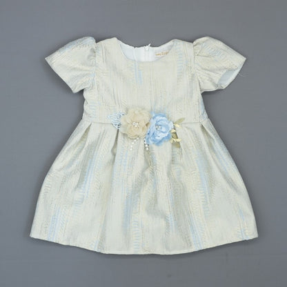 Girls Damask Floral Dress