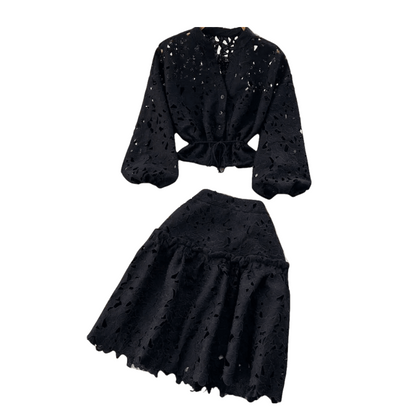 Julie Chic Shirt and Skirt Set