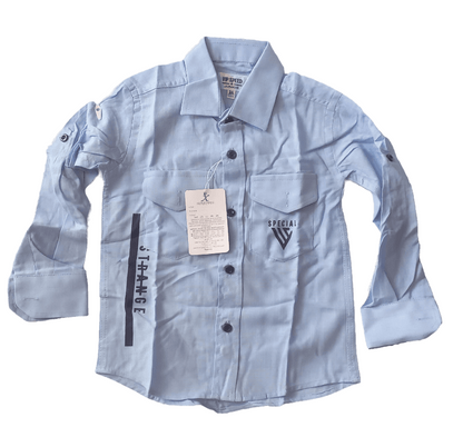 Boys Special Plain Long Sleeve Shirt