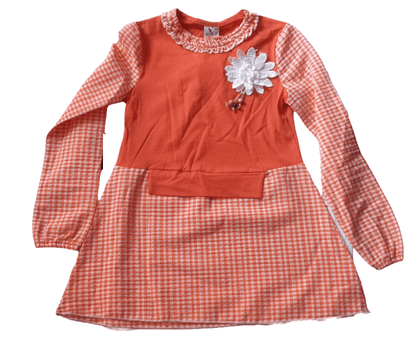 Girls Plaid Long Sleeve Top