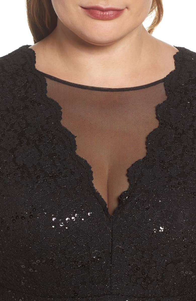 Morgan & Company - Lace & Sequin Cocktail Dress - Size 18