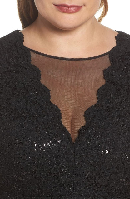 Morgan & Company - Lace & Sequin Cocktail Dress - Size 18