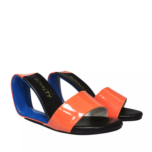 Royalty Eve Unusual Heels - Orange