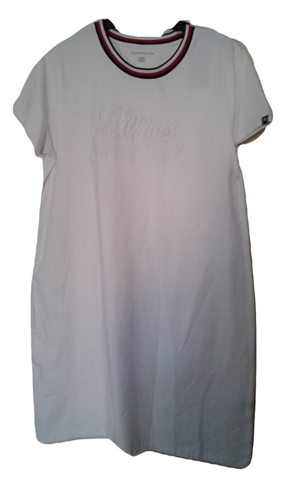 Tommy Hilfiger Casual T-Shirt Dress - White - Size 14