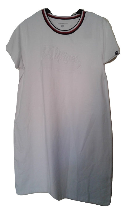 Tommy Hilfiger Casual T-Shirt Dress - White - Size 14