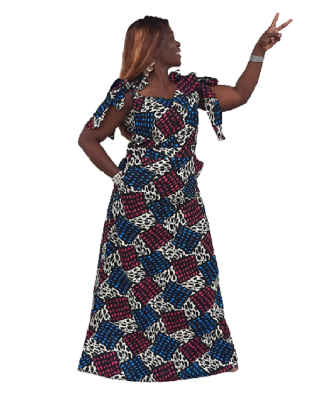 Lungi African Print Ankara Maxi  Dress