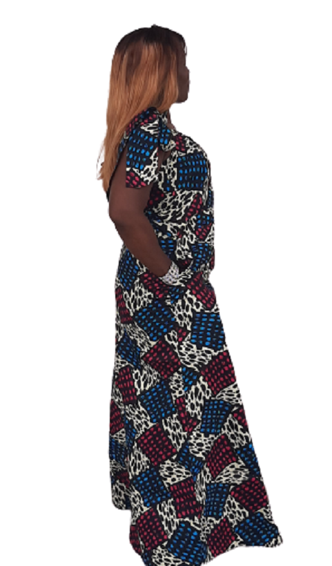 Lungi African Print Ankara Maxi  Dress