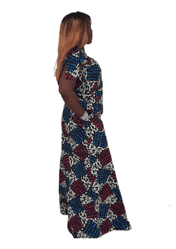 Lungi African Print Ankara Maxi  Dress