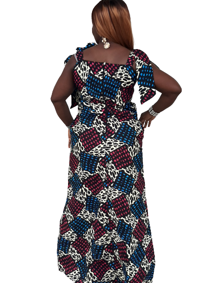 Lungi African Print Ankara Maxi  Dress