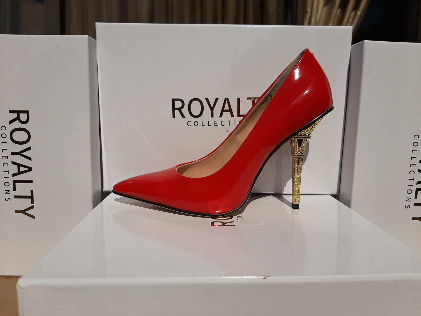 Eiffel Tower Heel - Pumps - Red