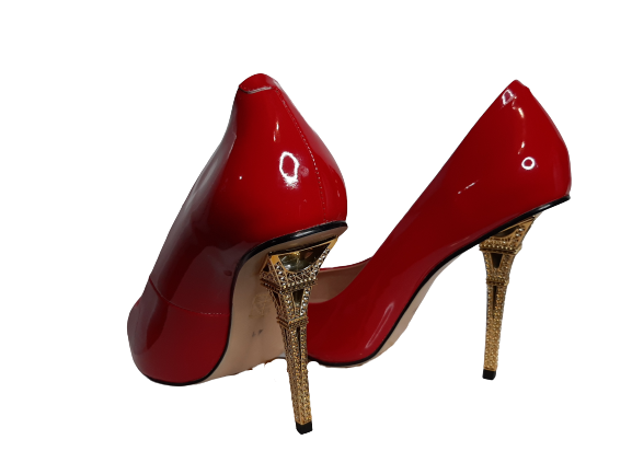 Eiffel Tower Heel - Pumps - Red