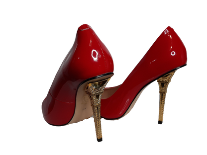Eiffel Tower Heel - Pumps - Red