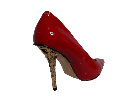 Eiffel Tower Heel - Pumps - Red
