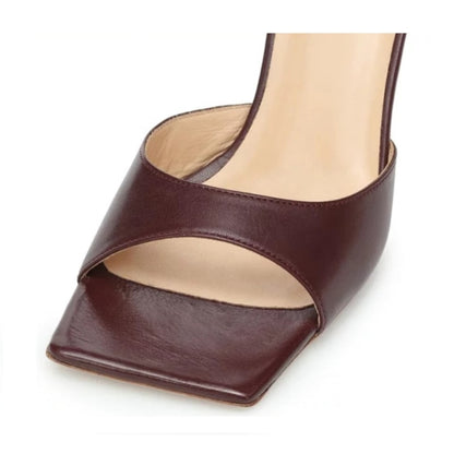 Allure Clear Heels - Coffee
