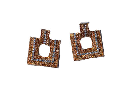 4-Square Earrings (Silver and Gold Sets)