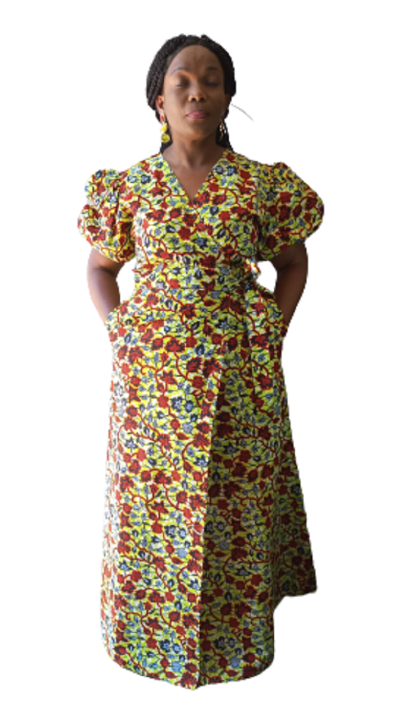 Nana Multicolour Floral Wrap Maxi Dress