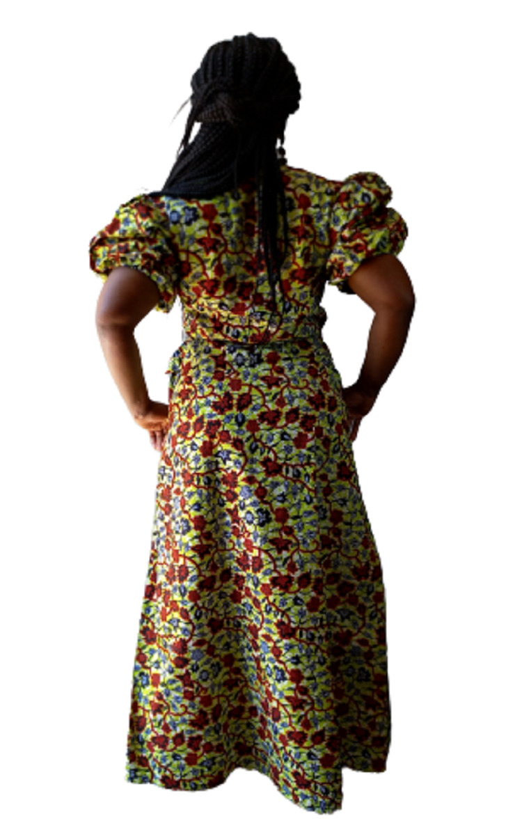 Nana Multicolour Floral Wrap Maxi Dress