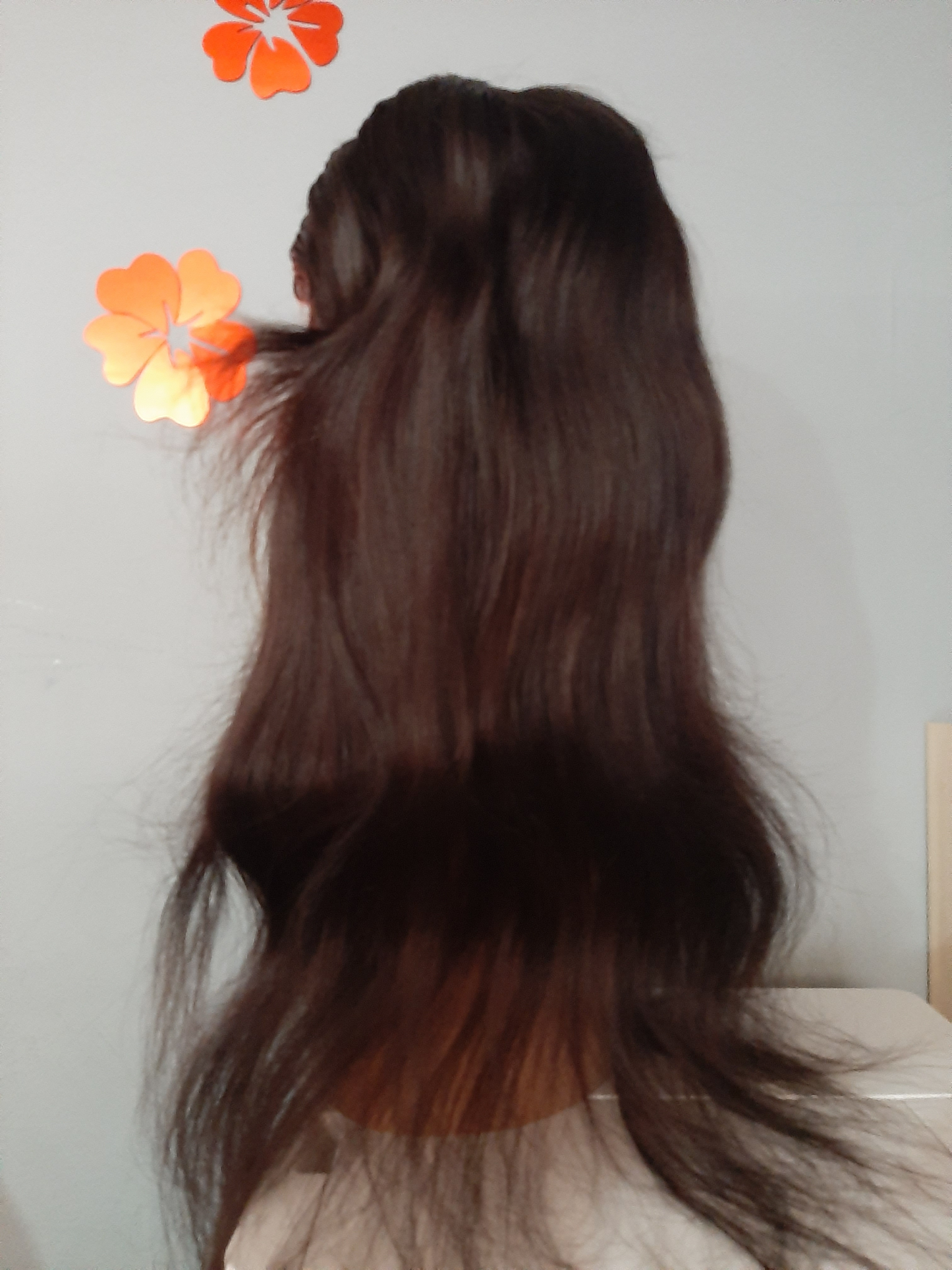 Natural 16″ Brazillian hair lace front wig- 11A