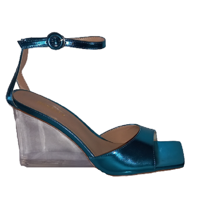 Allure Clear Heels - Blue