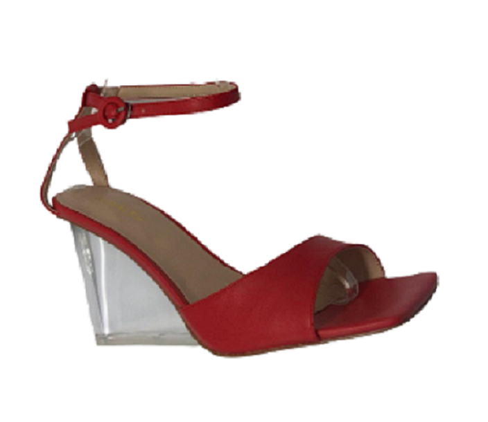 Allure Clear Heels - Red