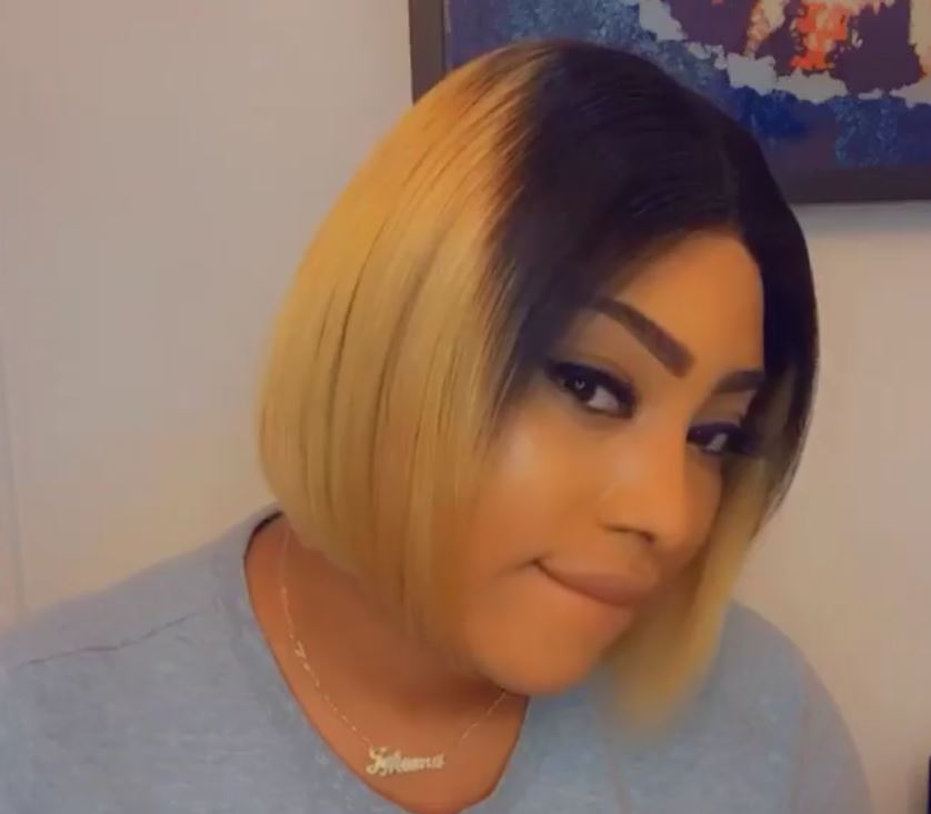 Bosslady Ombre Black/Gold Bob (Super Double Drawn)