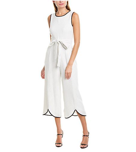 Jessica Howard Ivory & Black Jumpsuit
