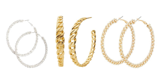 Cubex Diamante Hoop Earrings (Set of 3)