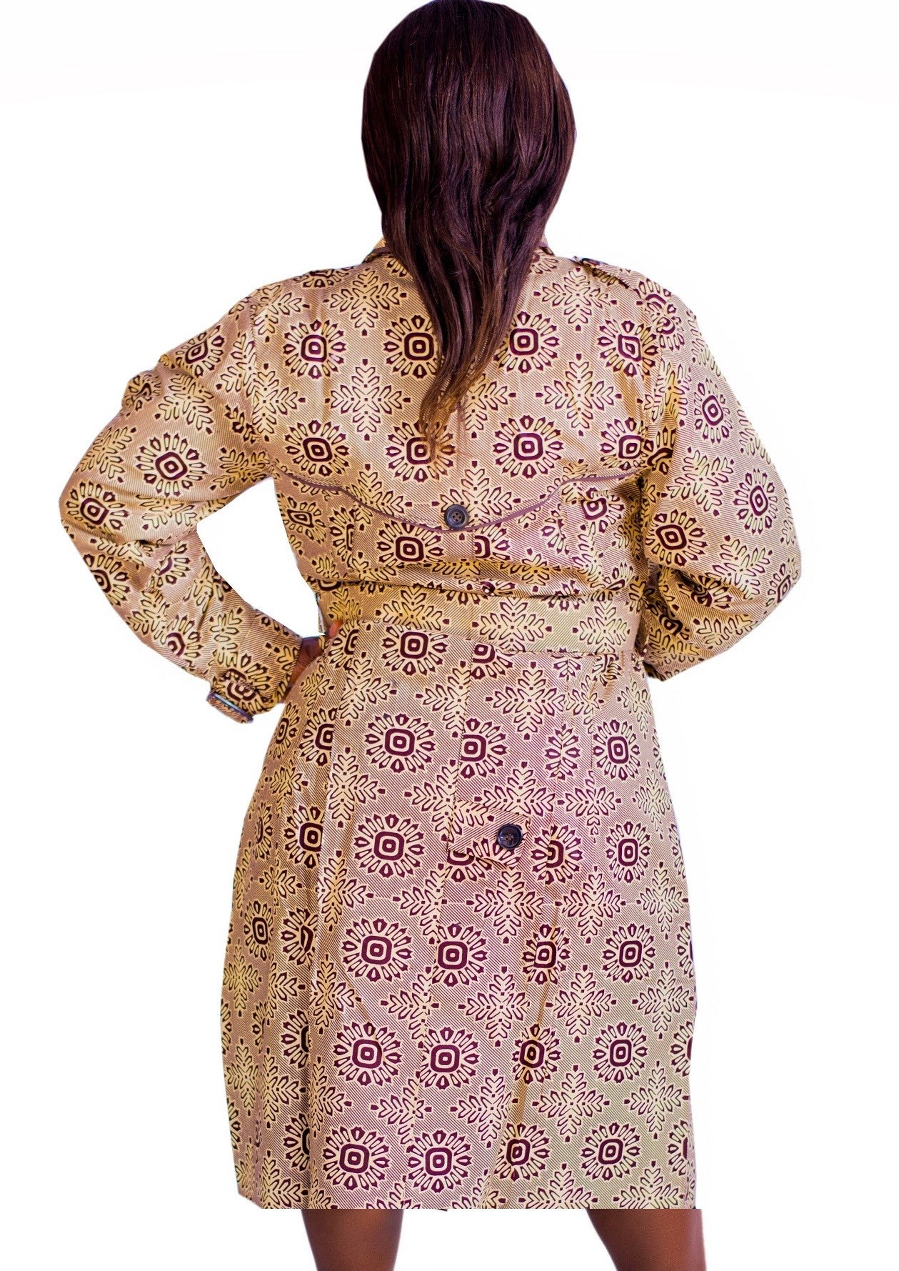 Plush  Double Breasted Dress