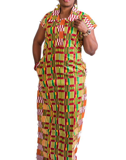 Kente katrina Maxi Dress