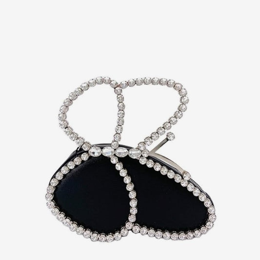 Diamond Butterfly Evening Bag
