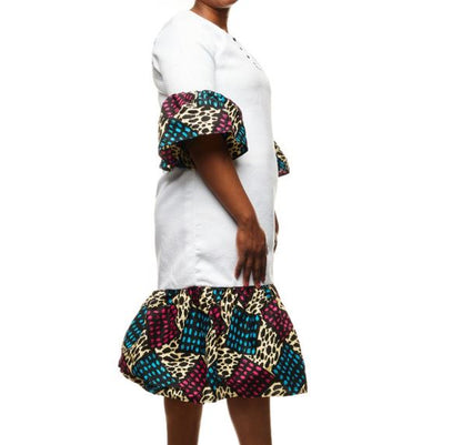 Diaz Multi-Prints Dress