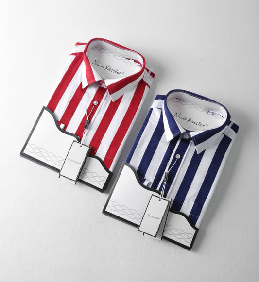 Nica Kessler Red & White Stripes Longsleeve Shirt