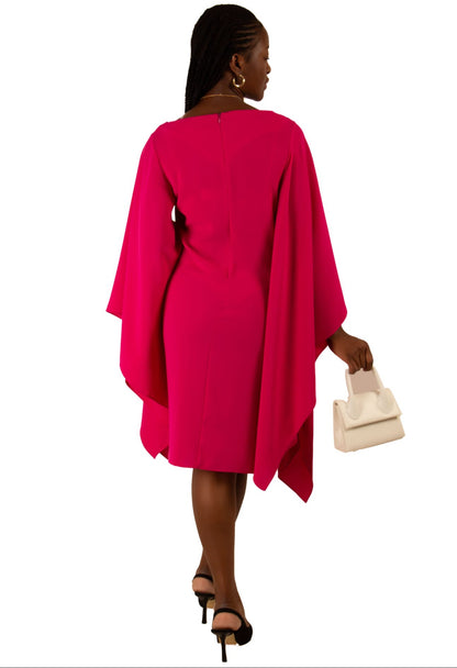 Tess Bell sleeves Dress - Pink