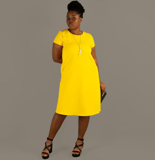 Clara Dress - Yellow