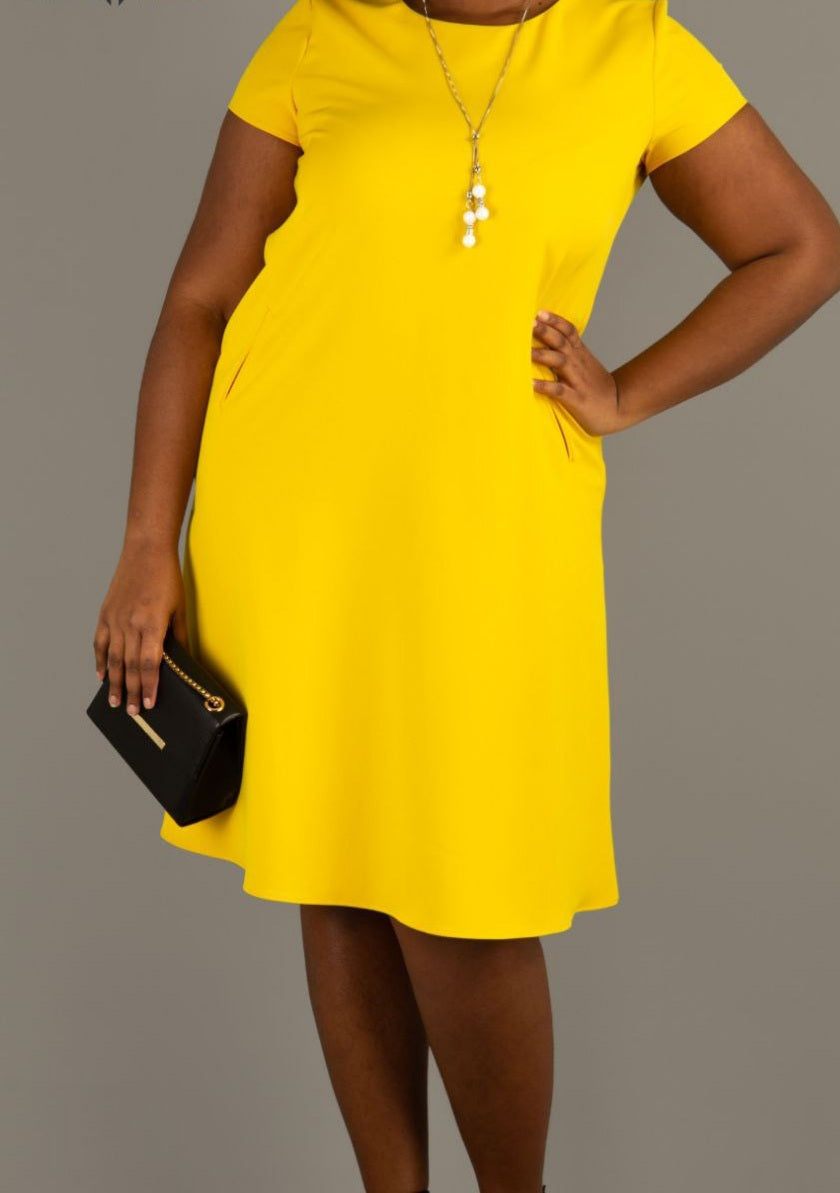 Clara Dress - Yellow