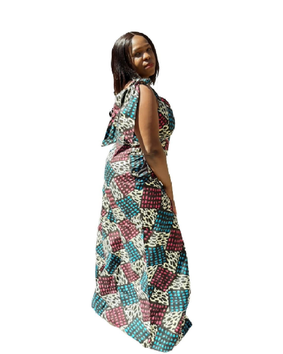 Lungi African Print Ankara Maxi  Dress