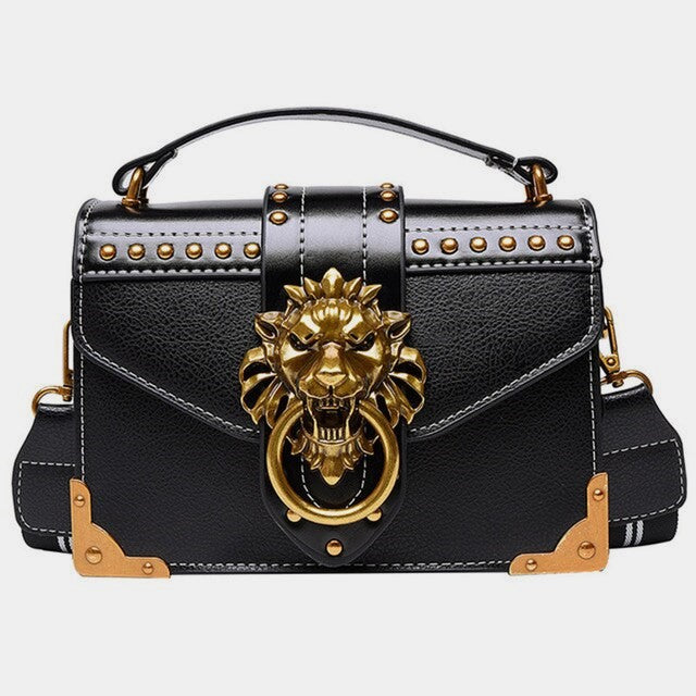 Luscious Lion Head Crossbody Bag