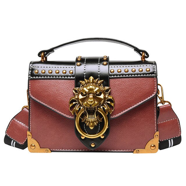 Luscious Lion Head Crossbody Bag